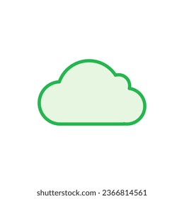 Cloud icon set. cloud vector icon