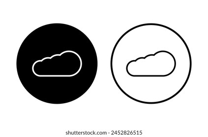Cloud icon set. cloud vector icon