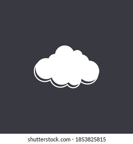Cloud icon shape.symbol. Graphic vector design element for logo