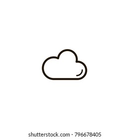 cloud icon. sign design