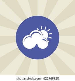 cloud icon. sign design. background