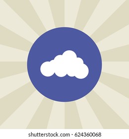 cloud icon. sign design. background