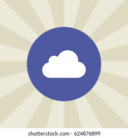 cloud icon. sign design. background