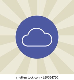 cloud icon. sign design. background