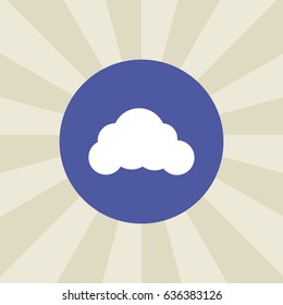 cloud icon. sign design.. background