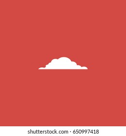 cloud icon. sign design. red background