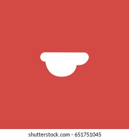 cloud icon. sign design. red background