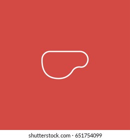 cloud icon. sign design. red background
