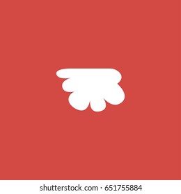 cloud icon. sign design. red background