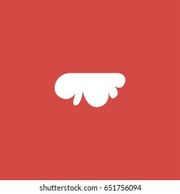 cloud icon. sign design. red background