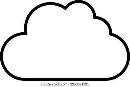 icono de nube. diseño de signos ilustración de estilo de moda en fondo blanco