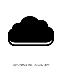 Cloud icon. sign for mobile concept and web design. vector illustration