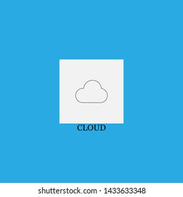 cloud icon sign signifier vector