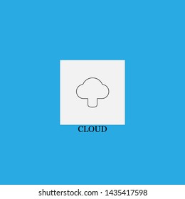 cloud icon sign signifier vector