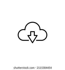 icono de nube. símbolo y signo de nube