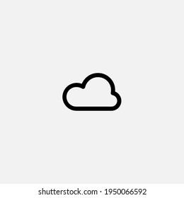 Vector de signo de icono en la nube, símbolo, ilustración de logotipo para web y móvil