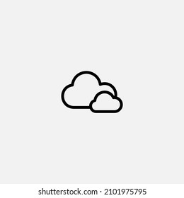 Cloud icon sign vector,Symbol, logo illustration for web and mobile