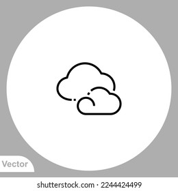 Cloud icon sign vector,Symbol, logo illustration for web and mobile