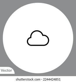 Cloud-Symbol, Vektorsymbol, Symbol, Logo-Illustration für Web und Mobile