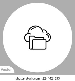 Cloud-Symbol, Vektorsymbol, Symbol, Logo-Illustration für Web und Mobile