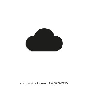 cloud icon, simple. flat pattern vector illustration on white background.