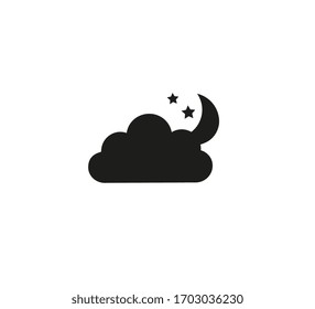 cloud icon, simple. flat pattern vector illustration on white background.