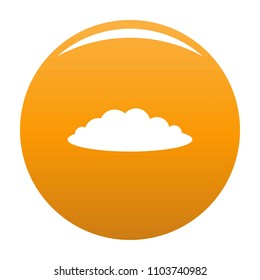 Cloud icon. Simple illustration of cloud vector icon for any design orange