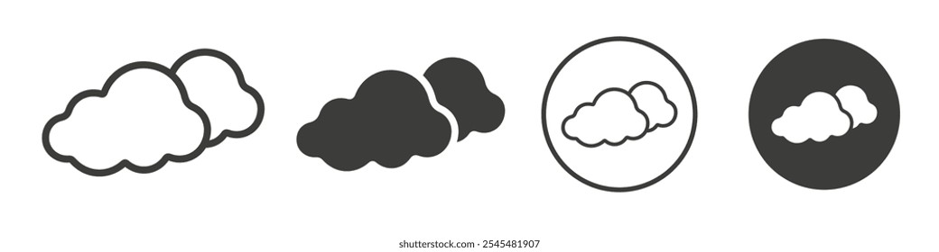 cloud icon Simple outline vector logo