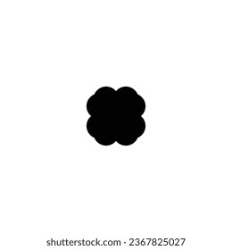 Cloud icon. Simple style weather poster background symbol. brand logo design element. Cloud t-shirt printing. Vector for sticker.