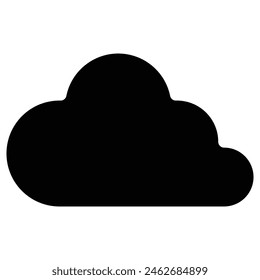 cloud icon, simple vector design