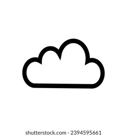 Cloud icon. Simple vector sign