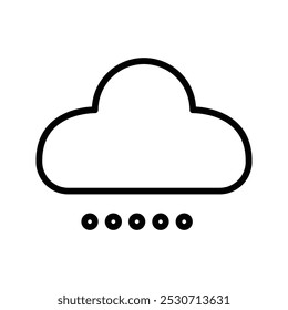 cloud icon, sky icon that is raining