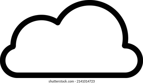 Cloud Icon, Spring Sign And Symbol Isolated On White Background.