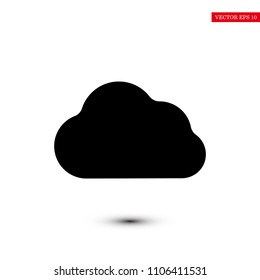 cloud icon, stock vector illustration flat design style