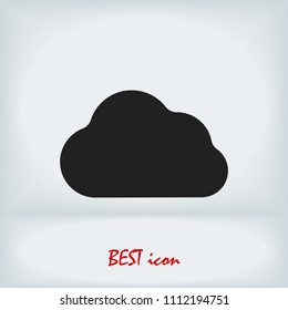 cloud icon, stock vector illustration flat design style