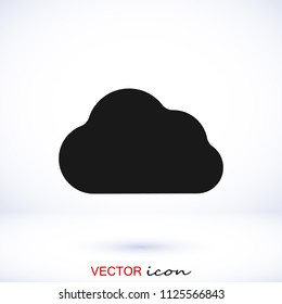 cloud icon, stock vector illustration flat design style