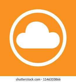 cloud icon, stock vector illustration, EPS10.