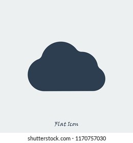 cloud icon, stock vector illustration flat design style