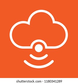 cloud icon, stock vector illustration, EPS10. 