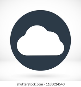 cloud icon, stock vector illustration flat design style