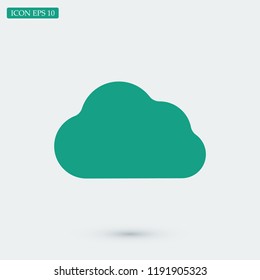 cloud icon, stock vector illustration flat design style