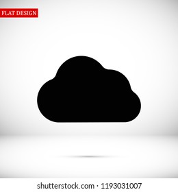 cloud icon, stock vector illustration flat design style