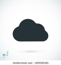 cloud icon, stock vector illustration flat design style