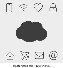 cloud icon stock vector illustration