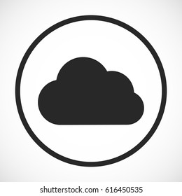 cloud icon, stock vector illustration flat design style