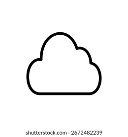 Símbolo de la nube para los App y los Sitios web. signo y símbolo de la nube