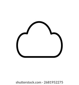 Símbolo de la nube para los App y los Sitios web. signo y símbolo de la nube