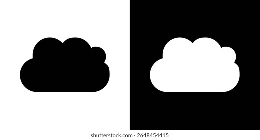 Cloud icon symbol collection. Flat vector stock illustration.
