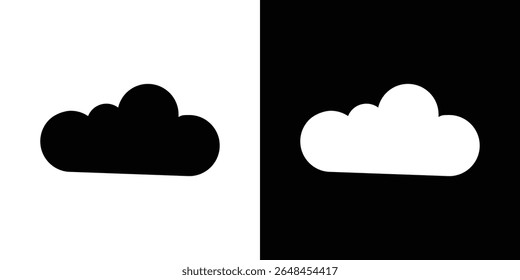 Cloud icon symbol collection. Flat vector stock illustration.