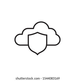 cloud icon, symbol design template
